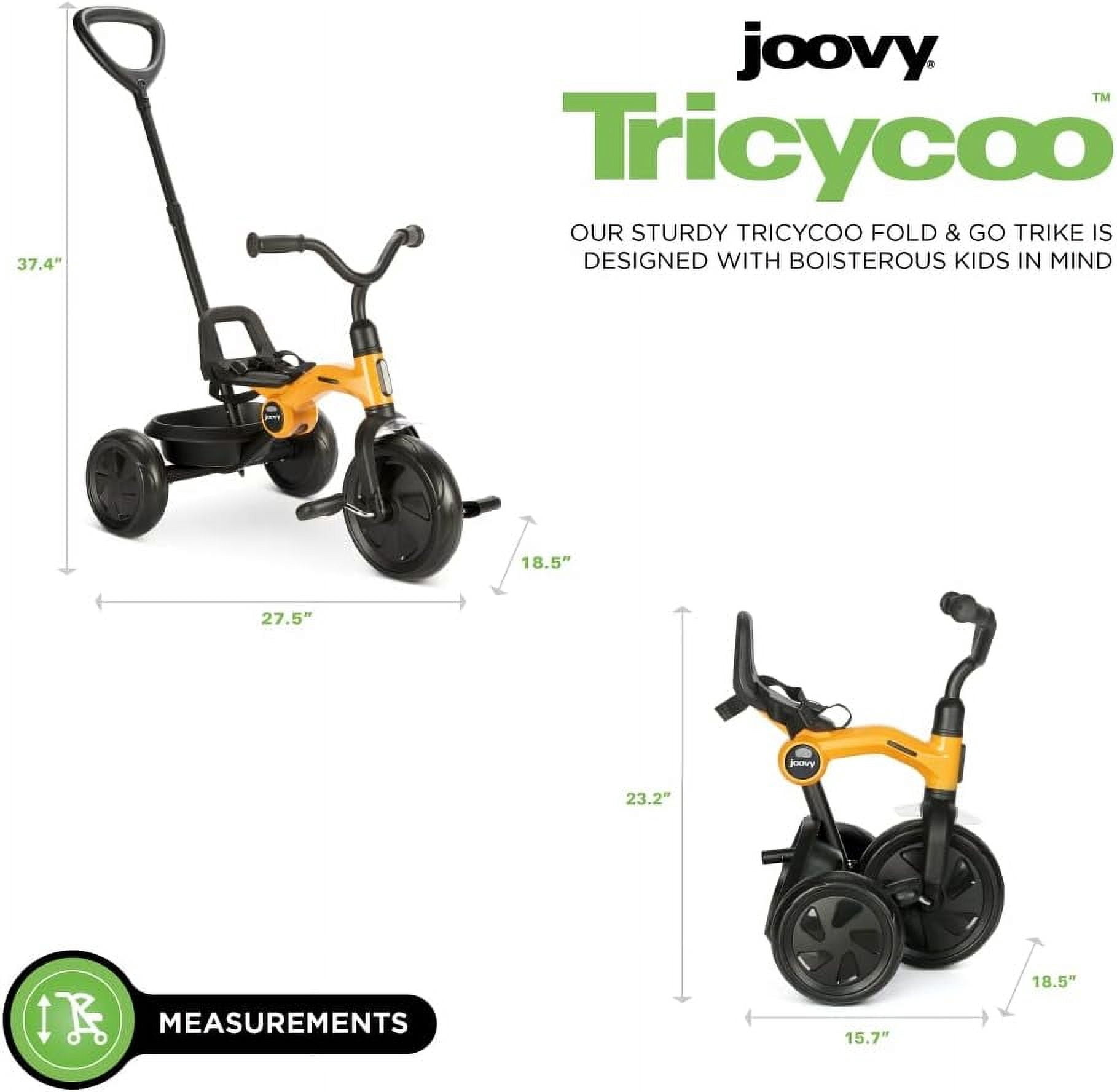 joovy Tricycoo, Preschool Fold & Go Trike, Goldy