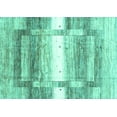 thumbnail image 1 of Ahgly Company Indoor Rectangle Abstract Turquoise Blue Contemporary Area Rugs, 8' x 12', 1 of 4