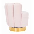 thumbnail image 4 of Safavieh Arrow Swivel Velvet Chair, 4 of 11
