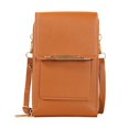thumbnail image 2 of Anti-T-heft Leather Bag Touchscreen Phone Crossbody Bag Screen Phone Purse with Blocking Card Slots, 2 of 9