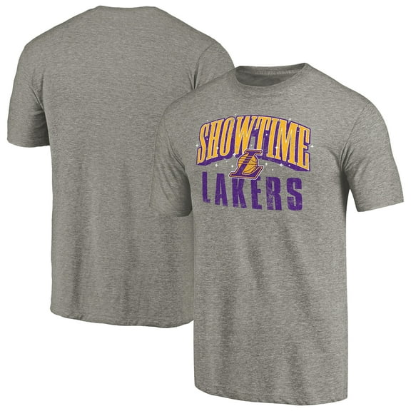 Men's Gray Los Angeles Lakers Hometown Collection Showtime Tri-Blend T-Shirt