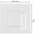thumbnail image 2 of Mini Disposable Appetizer Plates - 200 Pack 2.95 in. x 2.95 in. Crystal Clear Plastic Dessert Plates - Elegant Design for Weddings, Birthdays, and Formal Parties - Stackable and Convenient - BPA Free, 2 of 8