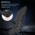 thumbnail image 6 of ELEHOLD for Samsung Z Fold 6 Case, Rugged Slim S Pen & Pen Holder Invisible Kickstand Hinge Protection Anti-Scratch Shockproof Protective Case with Screen Protector for Samsung Z Fold 6,Black, 6 of 7
