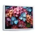 thumbnail image 2 of Designart "Pink Blue Hydrangea composition Of Natures" Floral Floater Framed Canvas Art Print, 2 of 7
