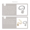 thumbnail image 3 of sweethay Cadenas de collar Elegante bisutería ajustable Años 90 Rap Oro Blanco Dólar Colgantes Colgantes Accesorio de moda para fiesta Ropa, zapatos y accesorios Miscelánea k blanco, 3 of 6