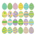 thumbnail image 2 of Tachiuwa 24Pcs Easter Egg Ornaments Wood Easter Egg Hanging Decoration Art DIY Crafts Easter Egg Pendants for Crafting Women Mommy Men, 2 of 10