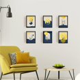 thumbnail image 5 of Cartoon Animal Canvas Print Painting Landscape Scenery Unframed Wall Art Pictures for Nursery Baby Bedroom 6 Pieces Cat Owl Abstraction Artwork with Moon Wall Decor, 5 of 7