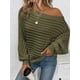 thumbnail image 4 of Suéter de cuello alto sólido suéter de punto suelto suéter de mujer casual femenino otoño invierno 2024 señora manga larga prendas de punto, 4 of 5