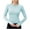 Blue, variant on DDAPJ pyju UPF 50+ Rash Guard for Women Slim Fit Long Sleeve Workout Tops Lightweight Sun Shirts UV Protection Athletic Hiking Shirt with Thumb Holes Black M