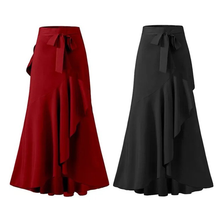 【ザ・ロウ】 Skirts - High-Waisted Skirts スカート THE ROW | ザ ロウ（ザ ロー)｜ROUX SKIRT/ダークチャコール の