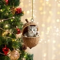 thumbnail image 2 of HomeDM Christmas Tree Decorations Animal Ornaments 2D Flat Acrylic Hanging Pendant for Christmas Tree Holiday Party Home Decor, 2 of 5