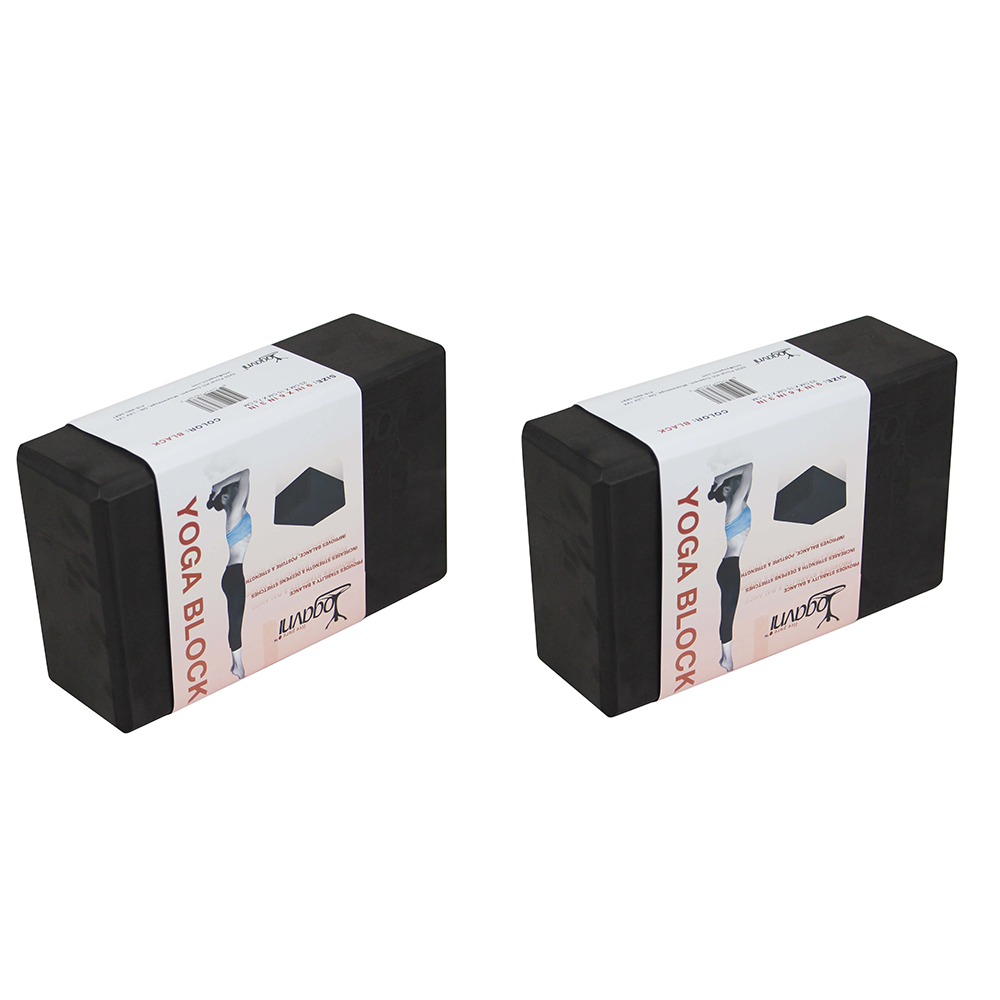 3 Inch Studio Grade Yoga Foam Block by Yogavni(TM) (Set of 2) Black Walmart Canada
