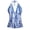Blue, variant on Halter V Neck Tankini Tops for Women Full Coverage Swimsuits Bikini Tops Bathing Suit Plus Size Blue Swimwear No Bottoms XXL