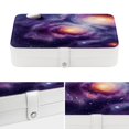 thumbnail image 4 of Galaxy PU Leather Jewelry Stand Bracelet Holder Organizer Box with Removable Compartment, Portable, 4 of 6