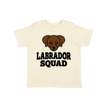 

Inktastic Dog Chocolate Labrador Squad Gift Toddler Boy or Toddler Girl T-Shirt
