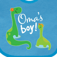 thumbnail image 4 of Inktastic Omas Boy Grandson Dinosaur Boys Baby Bib, 4 of 4