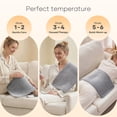 thumbnail image 3 of Maxkare 12 x 24 Heating Pad with 4 Heat Settings & Auto Shut-off, for Back Neck Shoulders Stress & Cramps Relief, Gray, 3 of 9