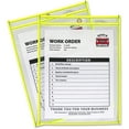 thumbnail image 3 of C-Line, CLI43916, Neon Colored Stitched Shop Ticket Holders, 1 Each, Clear, Neon Yellow, 3 of 6