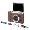 thumbnail image 4 of Cámara digital,Cámara digital 4K para fotografía,48 MP,720p,1080p,Cámara para vlogging con pantalla abatible de 180 degree y zoom digital de 8x,Pantalla de 2,4 pulgadas,filtros integrados,modo, 4 of 9