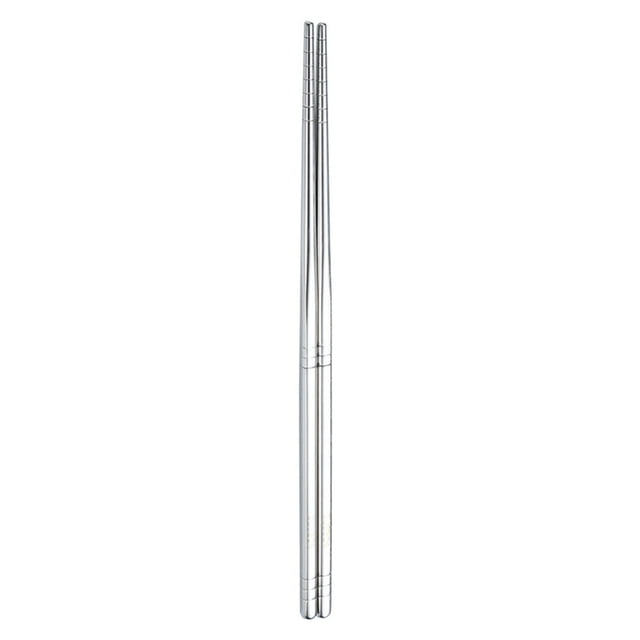 Metal Chopsticks 1 Pairs 9.5 Inch Stainless Chopsticks 304 Korean Chopsticks Reusable Dishwasher Silver Reusable Chopsticks Set For Dinner