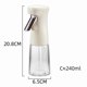 thumbnail image 1 of Botella pulverizadora de aceite de vidrio premium: atomizador recargable for cocinar y asar, 1 of 2