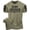 T-Shirt Military Green Branded, variant on Gymish Stay Focused Workout T-Shirt for Men – Funny Gym Shirt, Men's Athletic Tee, Motivational Fitness Shirt, Military Green with Sleeve Logo, Small