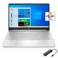 thumbnail image 1 of HP 15.6" FHD Slim and Light Laptop for Business and Student, AMD Athlon Silver 3050U, 32GB RAM, 512GB SSD, USB-C, HDMI, Wi-Fi, Bluetooth, Webcam, Mytrix Ethernet Hub, Win 10, US Teclado HP 15-ef, 1 of 2