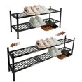 thumbnail image 1 of Zapatero Nijoam expandible de metal de 2 niveles, 116 cm, 1 of 9