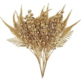 thumbnail image 1 of ZOELNIC Plantas artificiales para decoración navideña, césped de plástico, arbustos falsos, hojas de imitación para interior y exterior, jardín, maceta, relleno, fiesta, hotel, terraza, boda,, 1 of 8