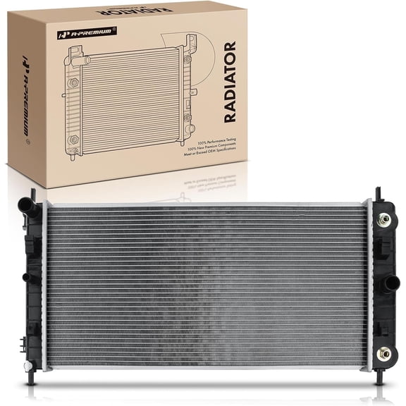 A-Premium Engine Coolant Radiator Assembly with Transmission Oil Cooler Compatible with Chevrolet Malibu 04-10 & Pontiac G6 05-10 & Saturn Aura 07 08, Automatic Transmission, Replace# 52494386