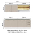 thumbnail image 2 of Cocina Integral Completa Modular Madesa Agata 240cm BC 01, 2 of 5