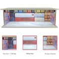 thumbnail image 1 of 1/64 Scale Car Garage Diorama with USB LED Light Realistic Parking Lot Display Case for Model Cars & Miniature Vehicles,hd-M008-64, 1 of 6