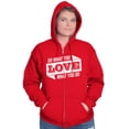thumbnail image 3 of Do What You Love Quote Cute Inspiring Unisex Plus Size Zip Hoodie Brisco Brands 2X, 3 of 6