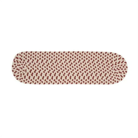 Colonial Mills Elmwood Wool Blend Natural Tone Stair Treads Rosewood 8"x28" (SET 13)