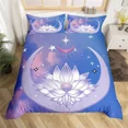 thumbnail image 5 of 2024 Lotus King Duvet Cover Set Floral Bedding Set Microfiber Botanical Flower Comforter Cover Single Double For Kids Boys Girl, 5 of 7