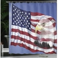 thumbnail image 4 of Ambesonne American Flag Shower Curtain, Bless America Flag, 69"Wx75"L, Multicolor, 4 of 5