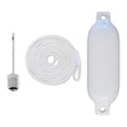thumbnail image 3 of koolsoo 4xBoat Fenders Mooring Buoy 4x16inch Waterproof Protection Marine Docking Inflatable Marine for Sailboats, Row Boats, Pontoon Boat , Rope, 4 Pcs, 3 of 9