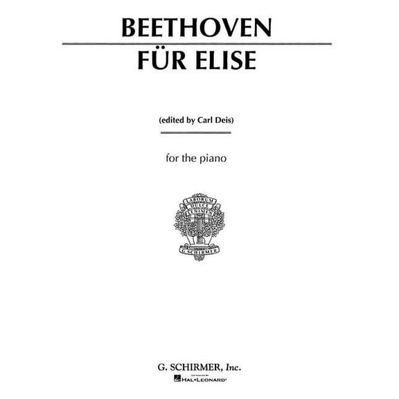 Fur Elise: Piano Solo, (Paperback)