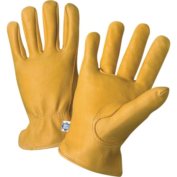 West Chester Protective Gear Deerskin Leather Driver Glove - Premium - Pair, Large — Professional & DIY Use, Standard Battery Platform