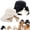 2pcs-b, variant on Women's Bowknot Wide Brim Sun Protective Hat, Women's Bowknot Wide Brim Sun Hat  Foldable, 360° Protection