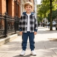 thumbnail image 6 of YDFCWXWBoys Cotton Clothing Sets Toddler Baby Boys Fall Outfit Plaid Hoodie Set (I, 6 Years), 6 of 9