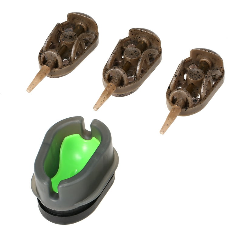 MABOTO 3pcs Fishing Feeder Mould Quick Release Moulds Carp Fishing