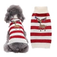 thumbnail image 1 of Suéter navideño para perro, ropa fea clásica para vacaciones, ropa de invierno cálida con dibujos animados para cachorros, gatos y perros, prendas de punto (L) rojo, 1 of 5