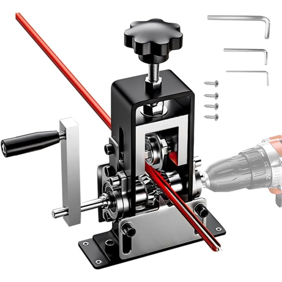 Manual Wire Stripping Machine 0.06–1 in, Drill Powered Wire Stripper Tool with 2 Replacement Blades, Scrap Copper Wire Stripper for Recycling