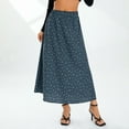 thumbnail image 3 of Women's Fairy Grunge Midi Skirt High Waist Vintage Floral A-Line Long Skirt Y2K Streetwear Clothes, 3 of 6