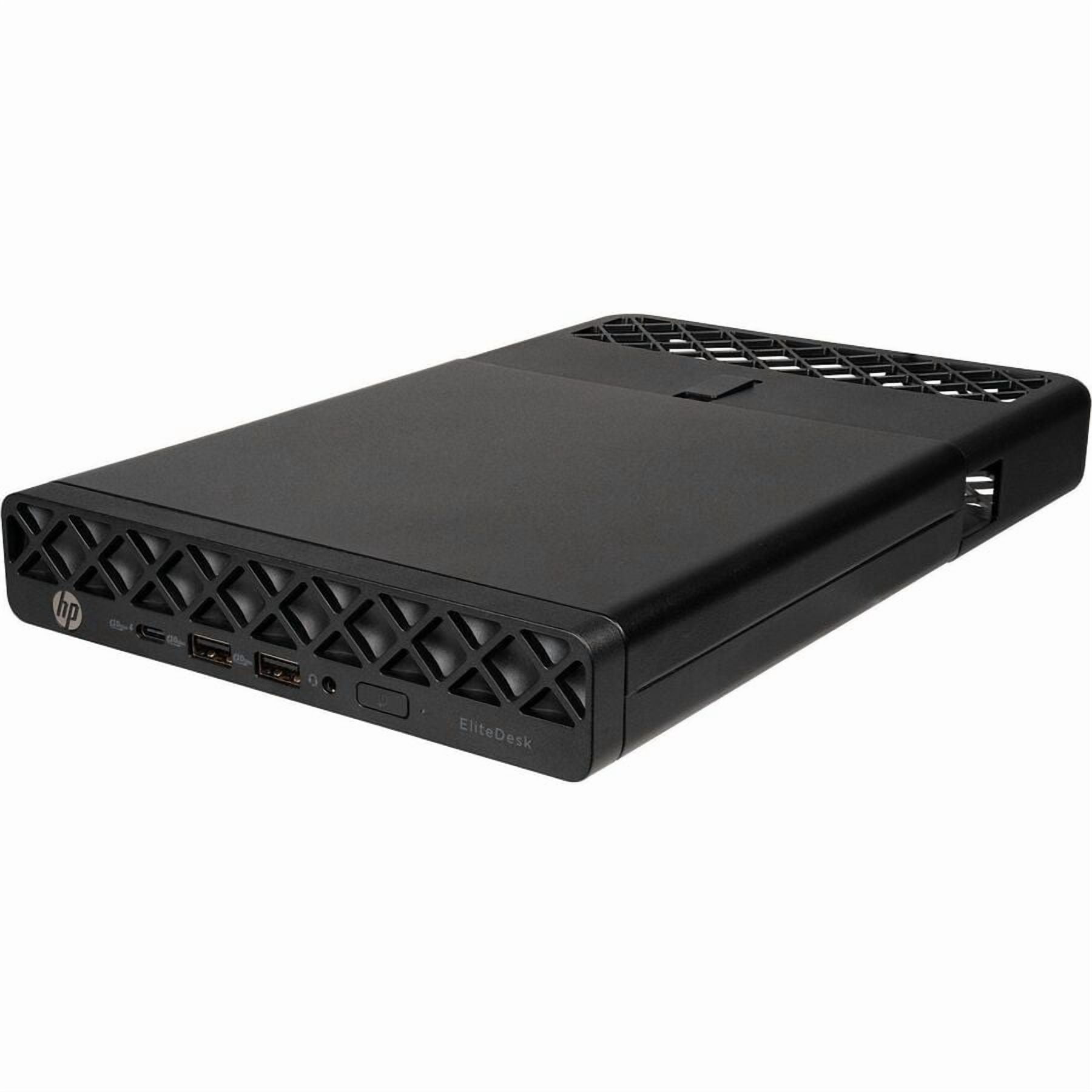 HP EliteDesk 8 G1a Desktop Computer - AMD Ryzen AI 5 340 - 16 GB - 256 GB PCI Express NVMe SSD - Mini PC - Jack Black - AMD Chip - Windows 11 Pro - AMD Radeon 840M Graphics DDR5 SDRAM - Wi-Fi 6E (I...
