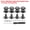 Black, variant on Uxcell 30 Pack 7*9*8mm Rivets for Leather Round Head Rivets Metal Button Spikes Silver