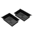 thumbnail image 1 of 2 Pcs Boîte de Rangement sous le Siège, Automobile, Étanche TPE Noir Fournitures, 1 of 7