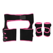 Slimming Belt Fat Burning Abdomen Hips Leg Trainer Workout Belt with 2pcs Arm SleeveL/XL