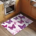 thumbnail image 2 of Non-Slip Rug Pad Rugs Farm Elegant Purple Butterfly Rectangle Area Rugs 2x3Ft Soft Carpet Pads for Living Room Kids Room, Summer Cartoon Animal, 2 of 9